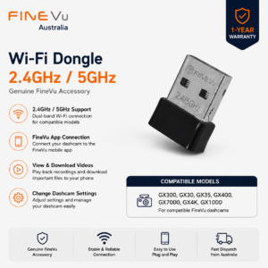 FineVu Wi-Fi Dongle 2.4GHz 5GHz – Genuine Accessory