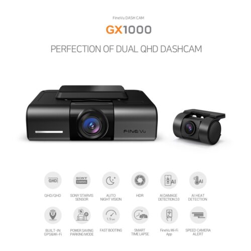 FineVu Dashcam GX1000 2Ch (128GB)