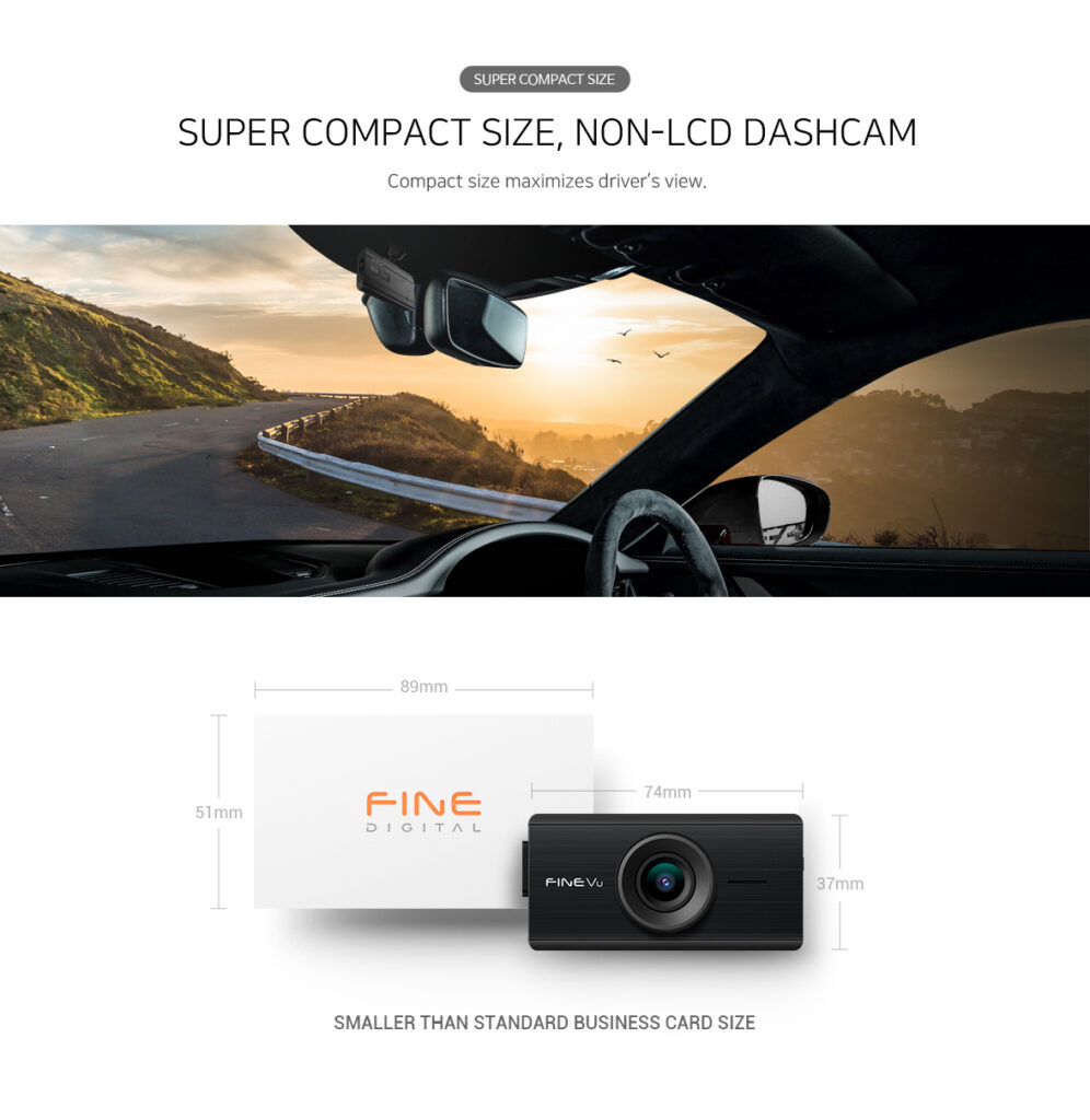FineVu GX35 2CH 32GB dashcam main product image